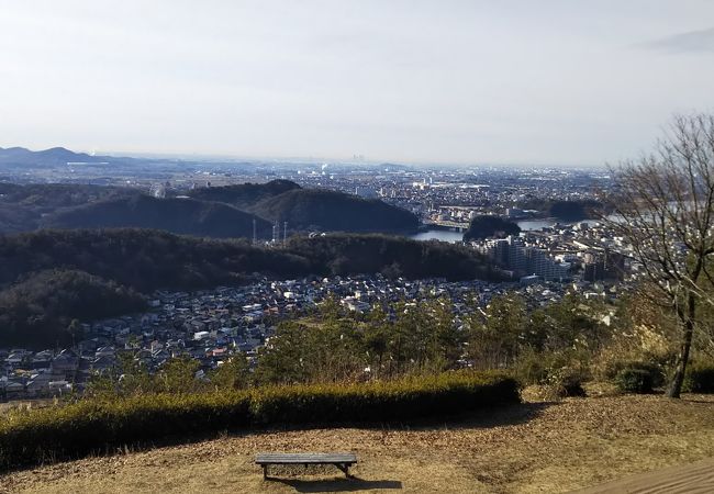 濃尾平野を見渡せました