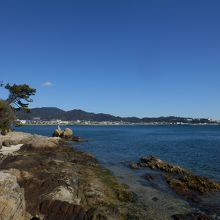 遊歩道から景色