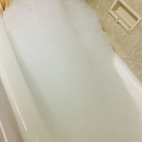 泡モコモコ～(^ ^)のお風呂