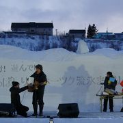 初参加のあばしりオホーツク流氷まつり