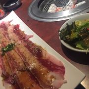 上野の焼肉店