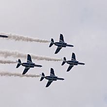 空を描くショーは、見事！