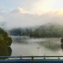 朝靄の絶景