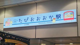 「たぴおおおか」駅。