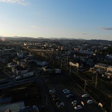 客室からの眺望（松阪市街）