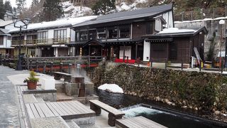 銀山川を眺めながら