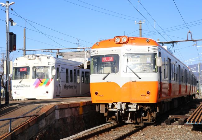 アルピコ交通 上高地線 観光案内電車