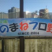 グラウンドはものまねプロ野球の本拠地