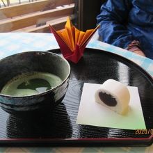 桜抹茶セット・・・４００円　※一日限定１０食