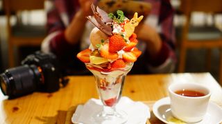 あまおうパフェが食べたくて