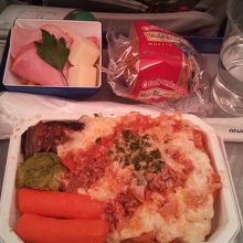 ANA　JFK→羽田便　2回目の機内食