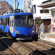 松陰神社前駅にて