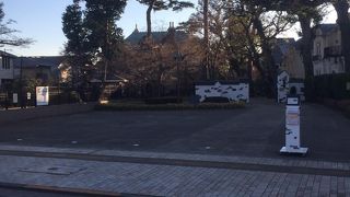 周りとは雰囲気の異なる洋館