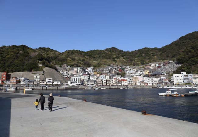 マグロ漁業基地の島