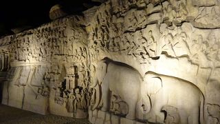 ライトアップもきれいだった