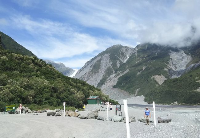 フォックス氷河周辺のウオーキング トラック