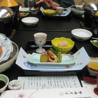 夕食は２Ｆの会場で