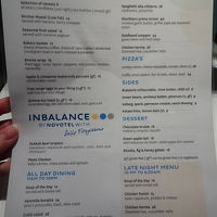 ルームサービスメニュー