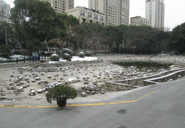 雪の日の太平橋公園