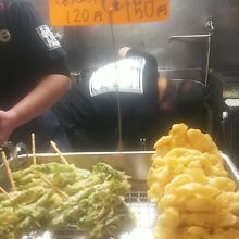 揚げたての野菜各種！(*^^*)