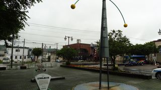 JR新得駅前の変わったメモリアル！