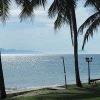 ホテルのプライベートビーチ