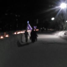 アイスキャンドルが並び、とてもロマンチックな風情が楽しめます