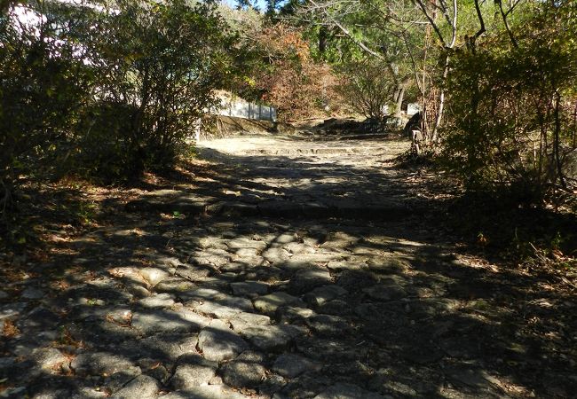 熊野古道の一部分である石畳の道が残っています