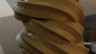 飛行機に乗る直前に味わえるソフトクリーム