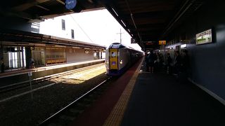 ディーゼル列車でしたが、まあまあ快適