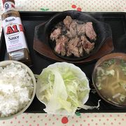 若狭の高良食堂でステーキ単品650円を