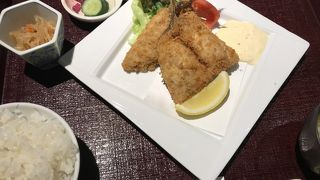 アジフライ定食