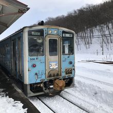 網走駅で出発を待つ流氷物語