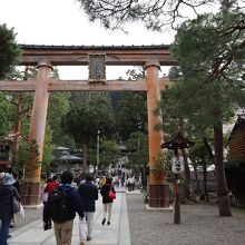 櫻山八幡宮の境内入口