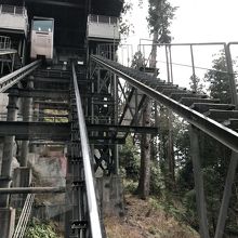 短いエレベーターから見た景色