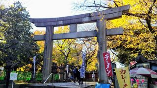 上野東照宮の入口にある「大石鳥居」