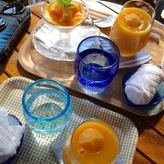 マンゴー農園のカフェ