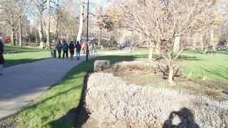 駅近くの広場です