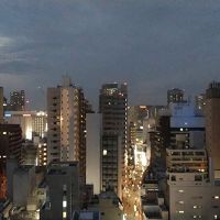 部屋からの川崎駅側