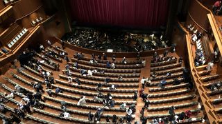 オペラ観劇　最後列は結構高い