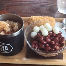 黒糖ぜんざい。