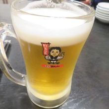 ビールで乾杯