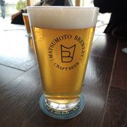 松本のビールが飲めます。