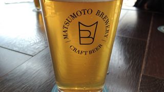 松本のビールが飲めます。