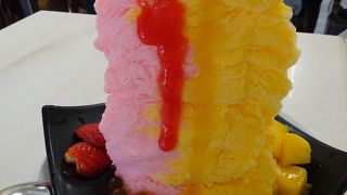 びっくりサイズのかき氷