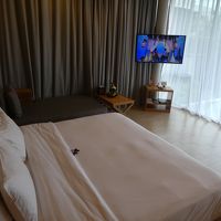 ダブルサイズベット、広々とした部屋