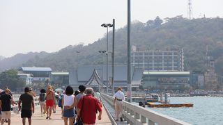 ラン島へ行く桟橋