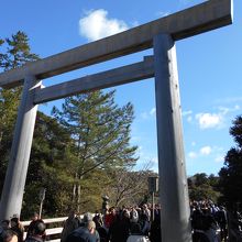伊勢神宮内宮の宇治橋鳥居