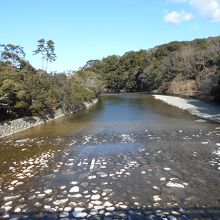 伊勢神宮内宮前の五十鈴川
