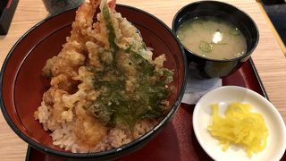 リーズナブルなランチ天丼